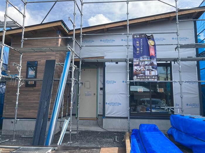 日置市の現場の様子です♪